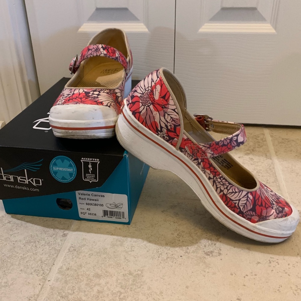 Dansko Vegan Mary Jane Canvas - Size 42